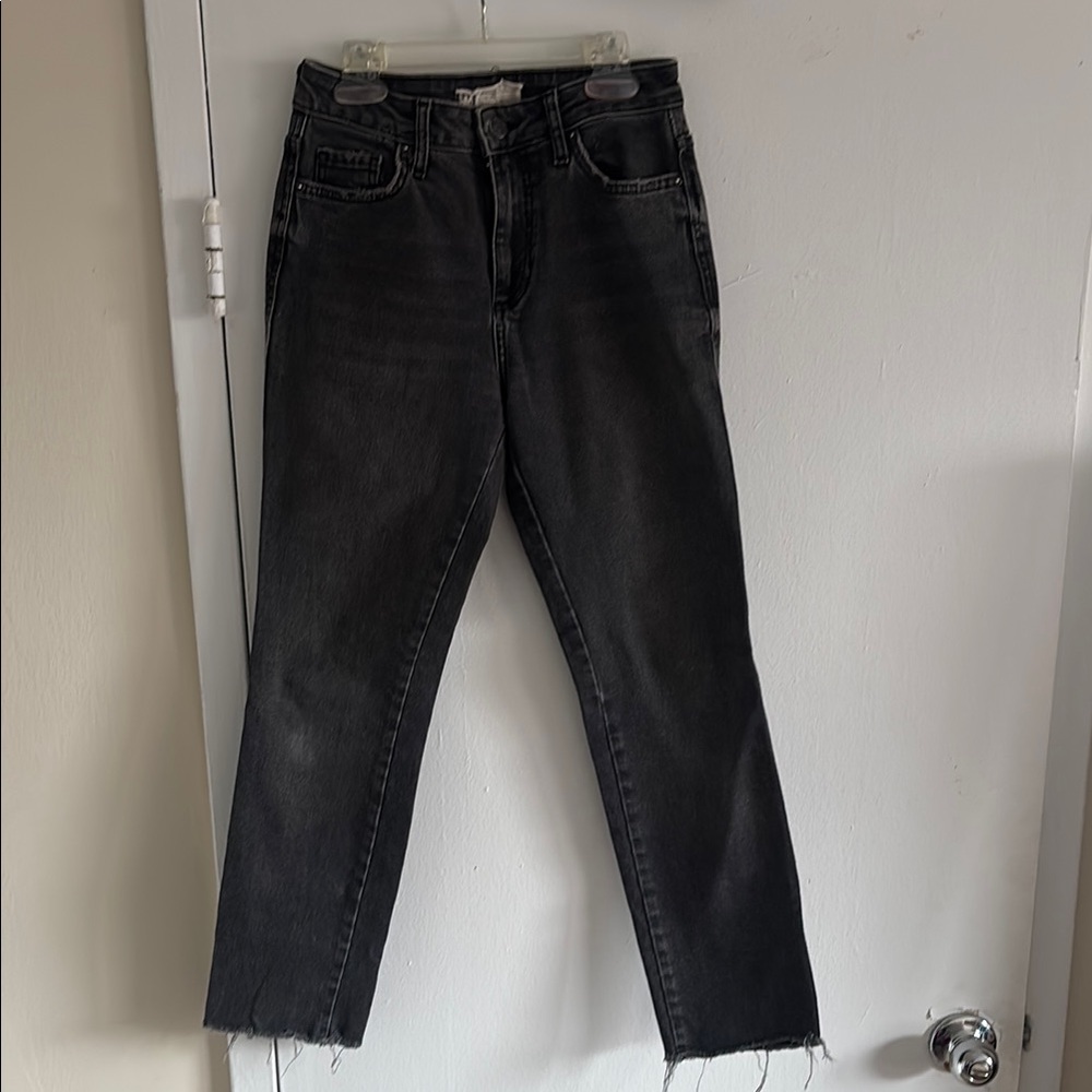 1 Fee People slightly distressed Black Jeans